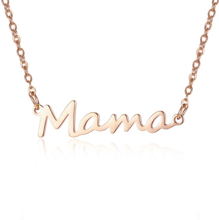 1 Piece Simple Style Letter Alloy Plating Women's Necklace display picture 5