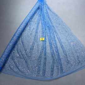 现货洒金花型款花型246#LC3303婚纱礼服面料 网纱 喷金花型面料