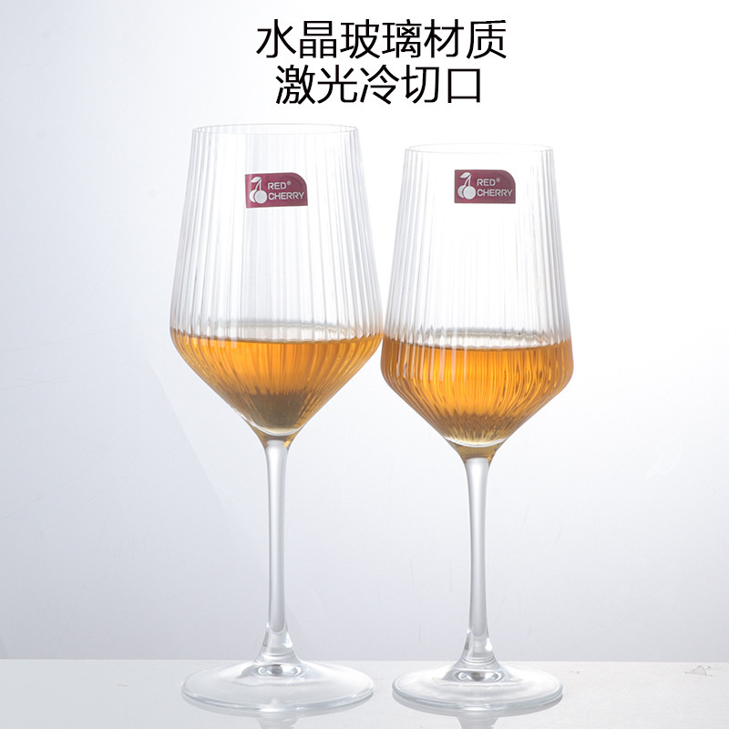 Juego de copas de vino tinto, copa de champán de cristal de alta calidad, copa de vino al por mayor, copa de alta gama de lujo ligero para el hogar