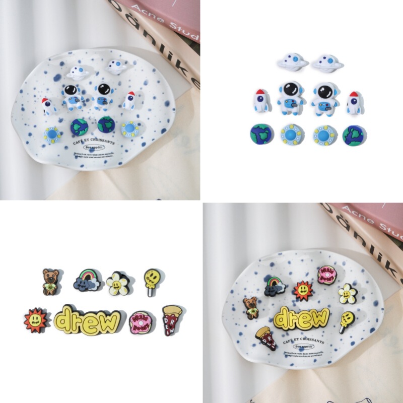 Cute Cartoon Pvc High-End Accessories Clogs Shoe Flowers New Cross-Border DIY Removable Shoe Buckle Accessories Wholesale