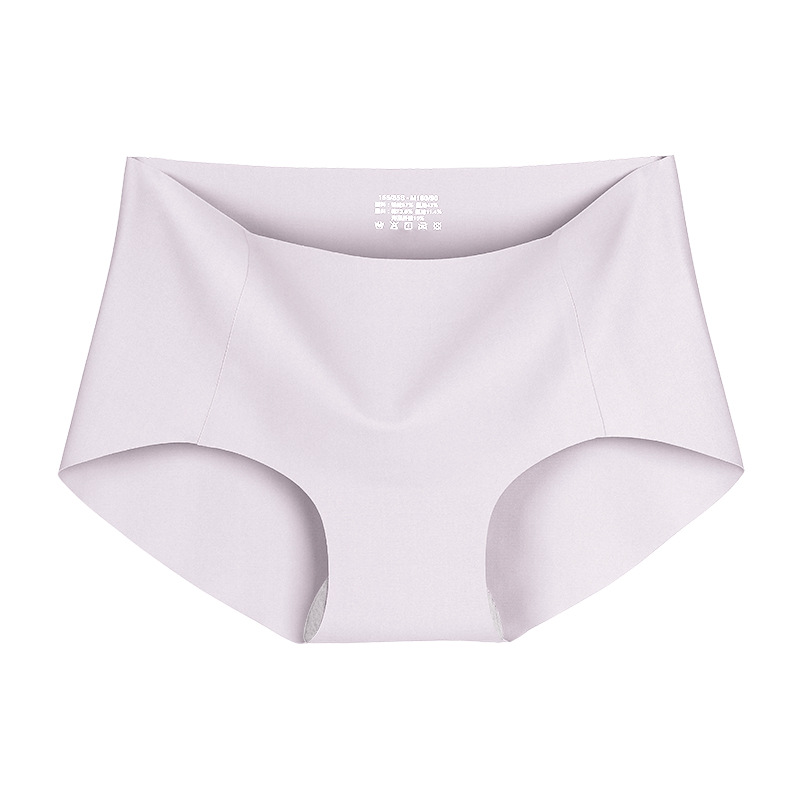 【33色】7A抗菌日本製アイスシルクミッドウエストシームレスショーツ女性用薄手モダールガールズショーツ