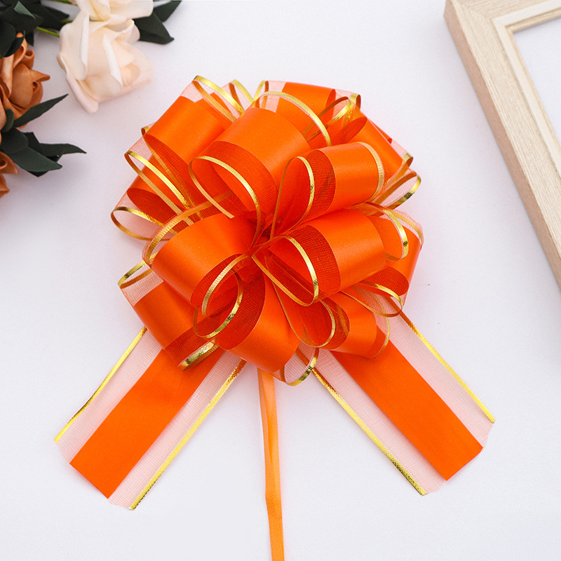 Comercio exterior transfronterizo 30 tamaño medio tinta de hilo de nieve pegada bordes de oro flores de flores de regalo decoración de flores de embalaje de flores de cinta de color dibujo de flores