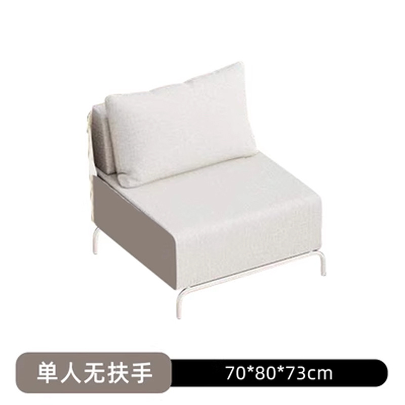 Sofá de ratán al aire libre patio Villa B & B sofá vacío piso al aire libre muebles de diseño Silla de ratán jardín