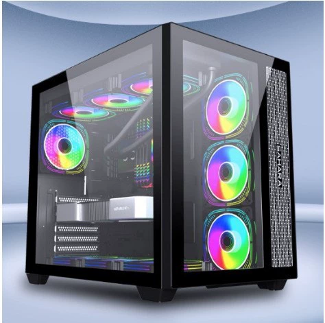 Настольный хост i5i7 e-спорт игры независимый дисплей полный комплект домашнего офиса дизайн корпус компьютера хост оптом