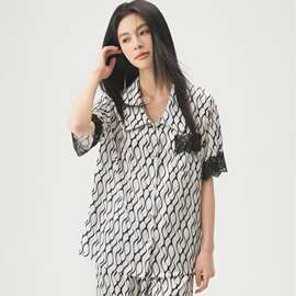 25年春夏季新款睡衣女高级感冰丝冰凉感短袖可外穿家居服套装女