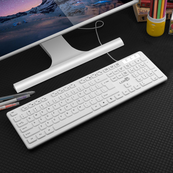 acrylic white black light and thin keyboard