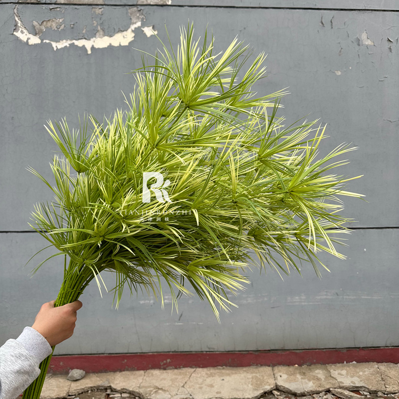 1.4米單支大竹峰仿真花空氣草婚慶弔頂裝飾森系婚禮插花挑高花材