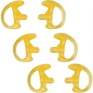 Yellow 3 pairs of large, medium and small walkie-talkie silicone earplugs walkie-talkie air duct earplugs