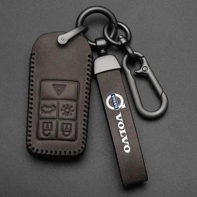 Static Rod/Key Bag Key Set Genuine - volvo-b-smart-5-keys-brown