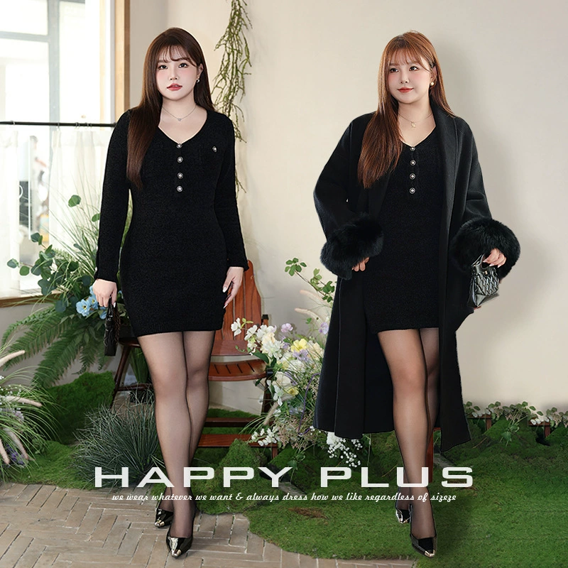 Snenil с V-образным вырезом на талии трикотажное платье с бедрами