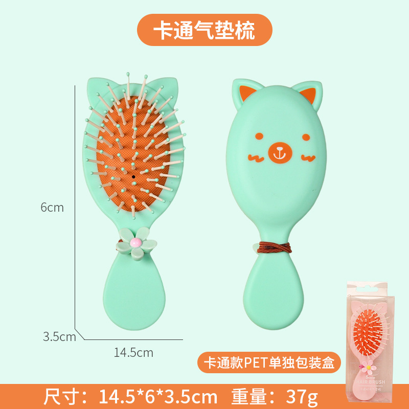 Dibujos Animados DIY crema pegamento masaje cojín de aire peine mini lindo hecho a mano airbag peine regalo para novias