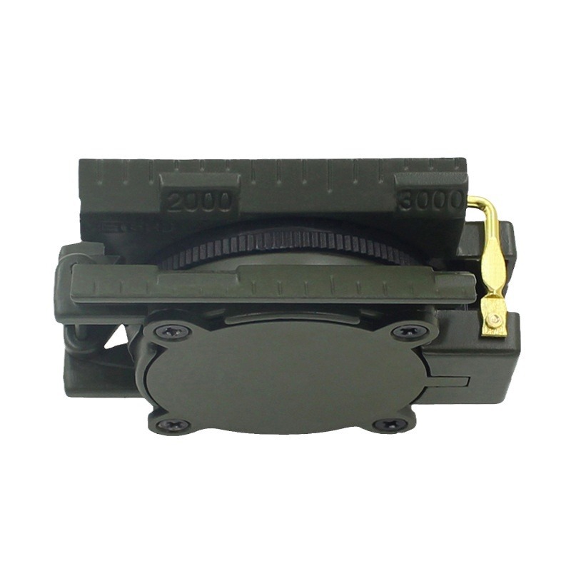 Escala regla topografía y mapeo lupa función cordón ejército verde al aire libre aguja Norte aleación de aluminio brújula plegable estadounidense