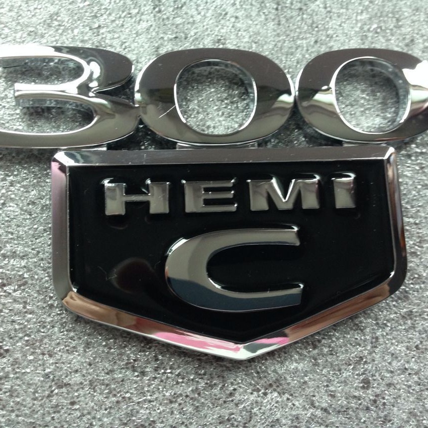 新款高质量 300C HEMI车标ABS电镀车标 塑料标牌  汽车车标铭牌
