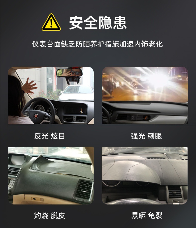 Cross-border exclusive supply of right-hand drive Toyota Rumion car dashboard sun visor, center console dashboard cover, and sun protection mat