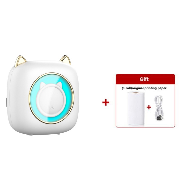 C23 흰 고양이 [감열지 1롤 포함]