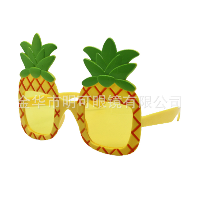 Lentes de Fiesta Forma de Piña de ABS Decorativo para Playa y Festivales