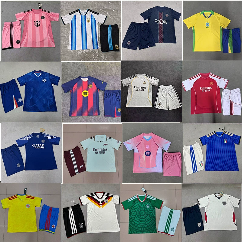 Футбольный комплект формы: Бавария, Реал Мадрид, Барселона, Интер Милан, Арсенал, Бразилия, Мексика, Германия, Париж