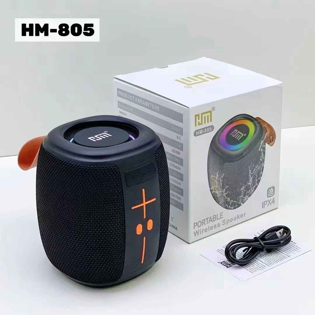 Cross-Border New Hm-805 Bluetooth Speaker Outdoor High-Power Subwoofer Portable Waterproof Portable Card Audio