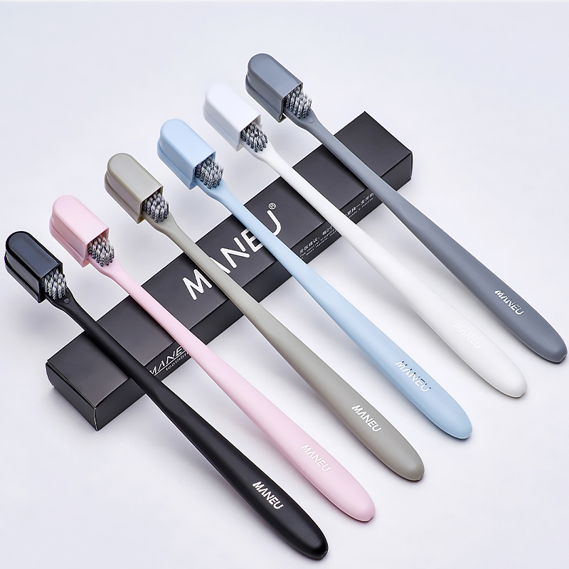 Small Toothbrush Soft Hair High-end Toothbrush Japanese Style High-end Couple's Toothbrush with Protective Cover Independent Packaging