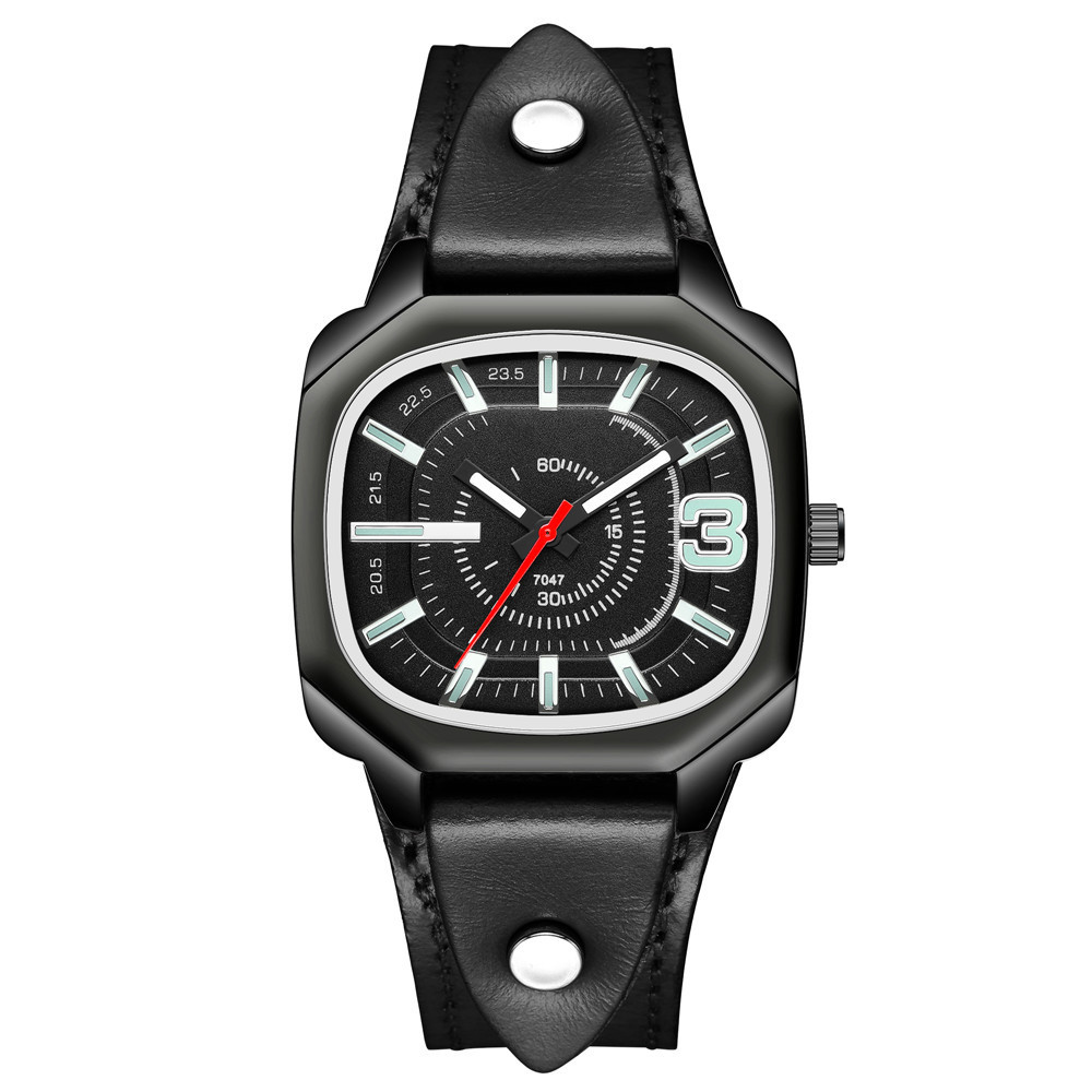 Décontractée Couleur Unie Boucle Quartz Hommes De Montres display picture 1