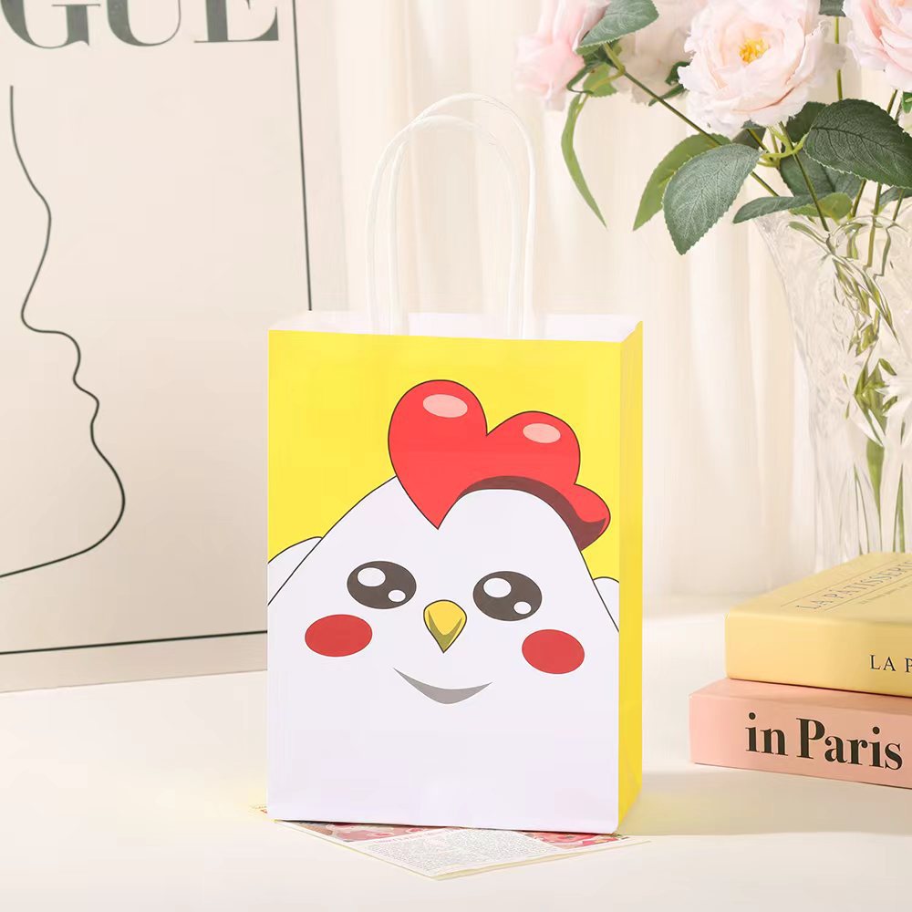 Bolsas de regalo de cumpleaños, bolsas de cartón cartón, bolsas de embalaje para llevar, bolsas de embalaje de regalo de fiesta para niños, bolsas de mano