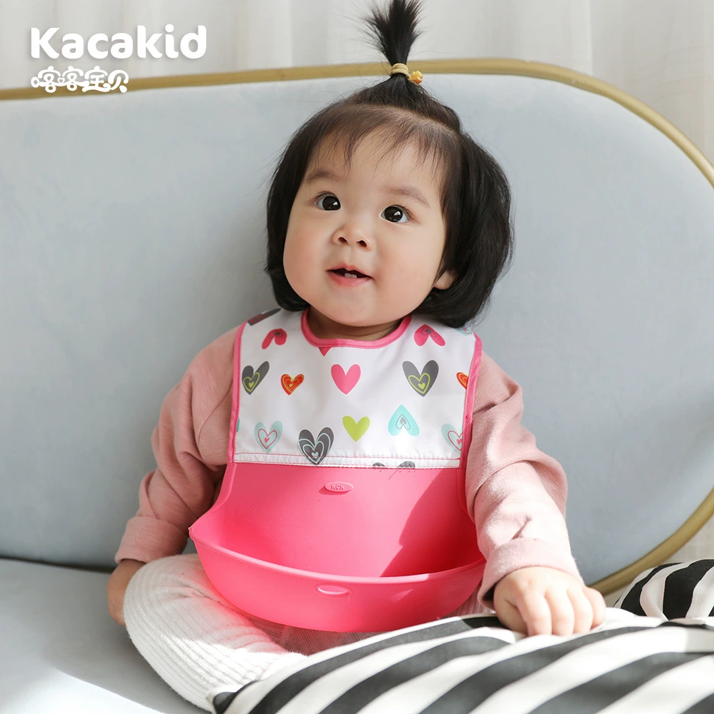 Детский силиконовый нагрудник Baby стерео водонепроницаемый нагрудник оптом легко скраб мультфильм детский рис нагрудник