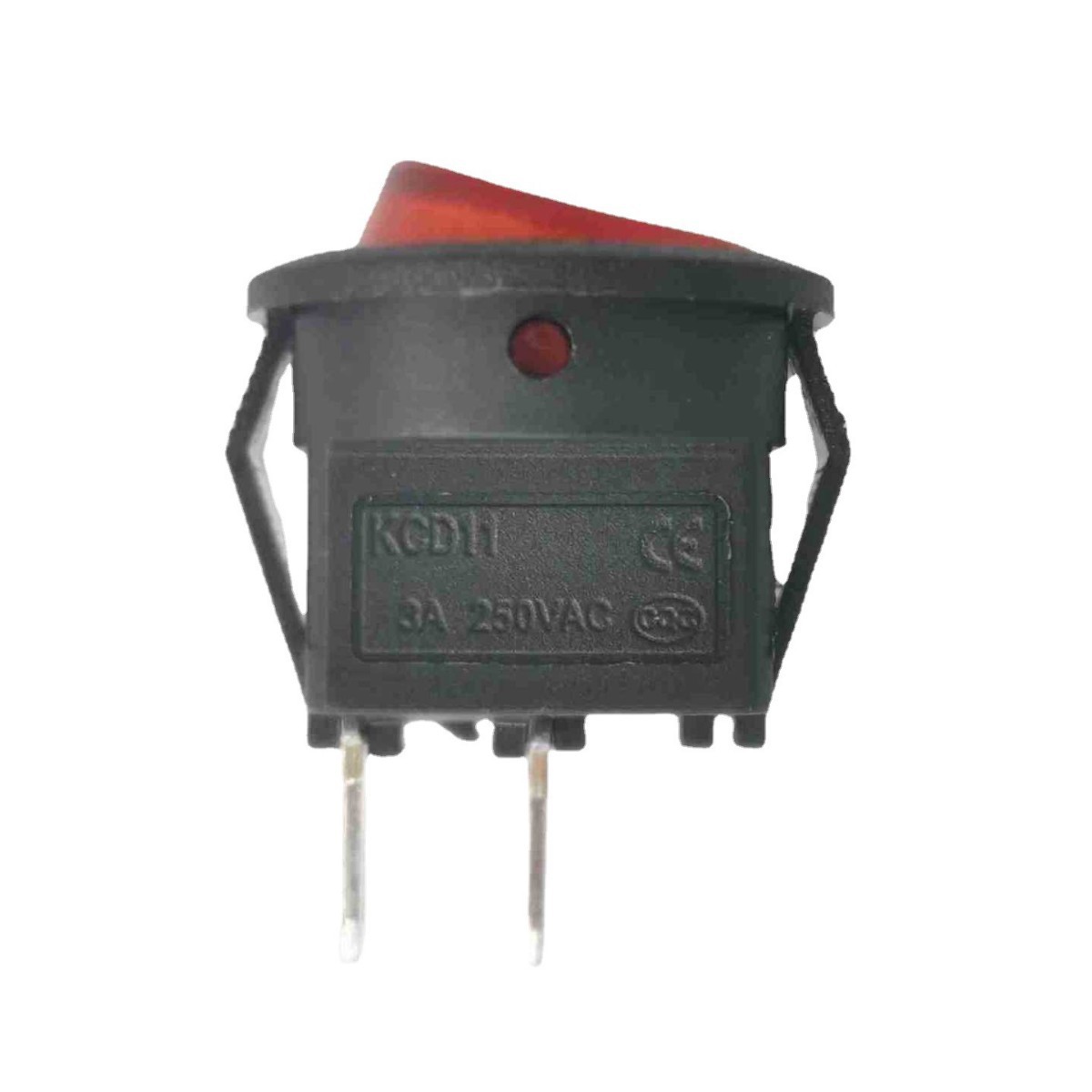 船型开关kcd1小圆 不带灯红色透明盖（厂家直销）