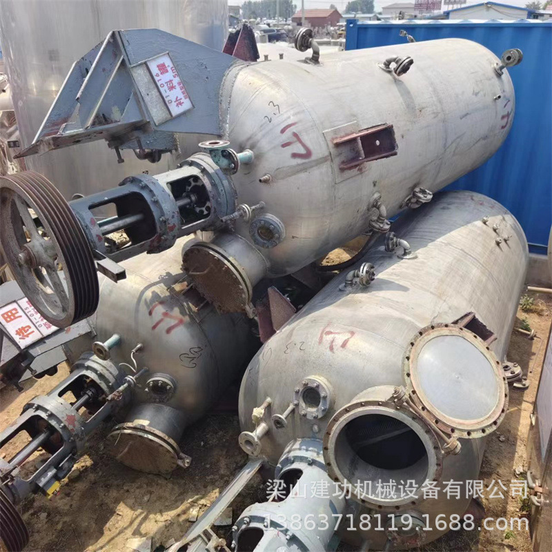 二手大型微生物发酵罐 机械搅拌发酵提取设备 不锈钢种子罐 回收