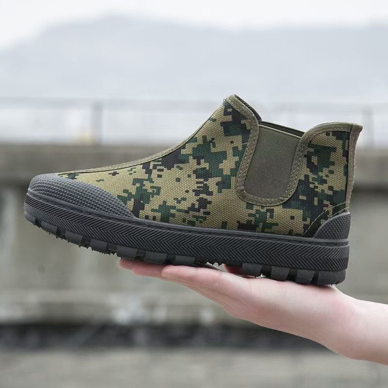 Zapatos de liberación para hombres y mujeres, zapatos de goma de trabajo resistentes al desgaste, zapatos de protección laboral de alta resistencia, zapatos de primavera y verano perezosos, zapatos de un pie Yuanbao