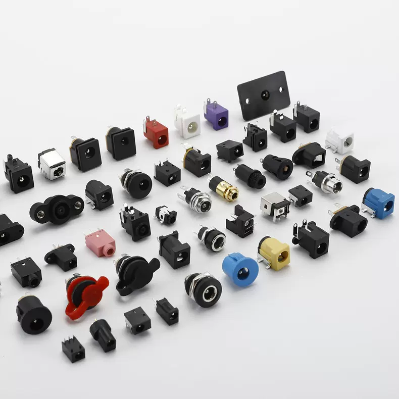 DC插座5.5*2.1DC立式直插电源插座DC022DC015DC012直流