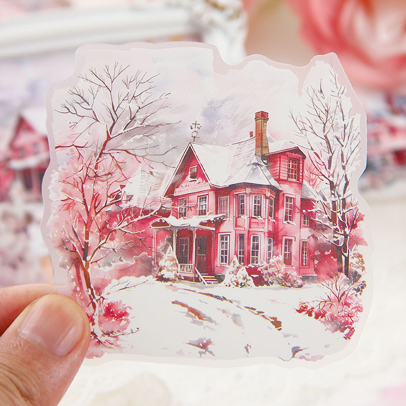 Color Dream Garden Niebla Waterproof Pet Sticker Bag DIY Cuenta de mano Diario Sticker Cuenta de mano Transfronteriza Castillo Sticker Decoración