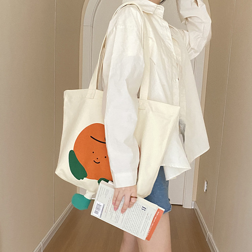 Yeyu/ New Flower Villain Canvas Bag Women's Large Capacity Shoulder Bag Handbag Student School Bag