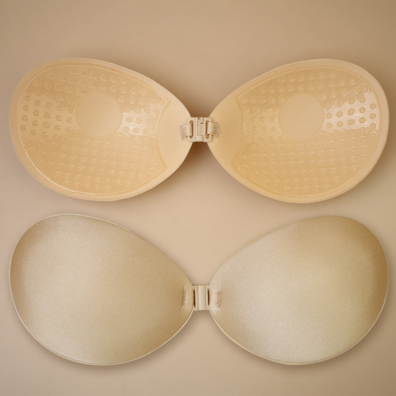 Traje de baño de sujetador invisible de copa redonda transpirable push-up transfronterizo con pegatinas de pecho de sujetador de silicona de boda pegatinas de pecho