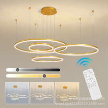 广东中山极简餐厅客厅吊灯现代简约大气主灯圆环形2025年新款灯具