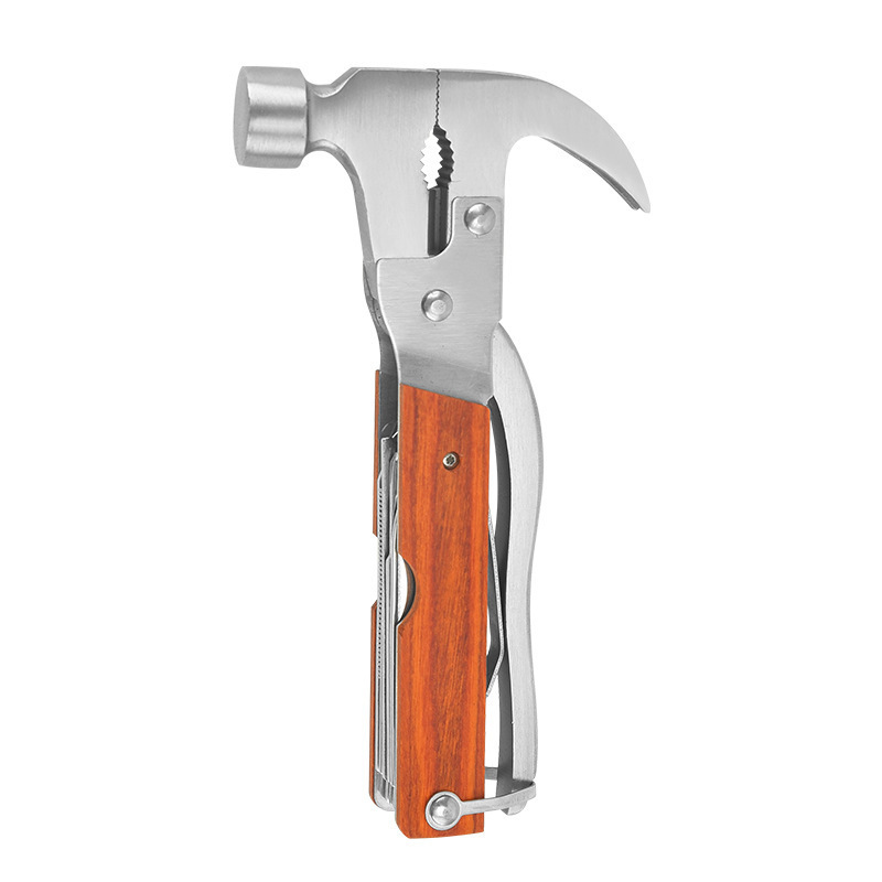 Outdoor claw hammer portable multi-function combination tool car self-defense self-driving tour wild survival EDC life-saving outfit