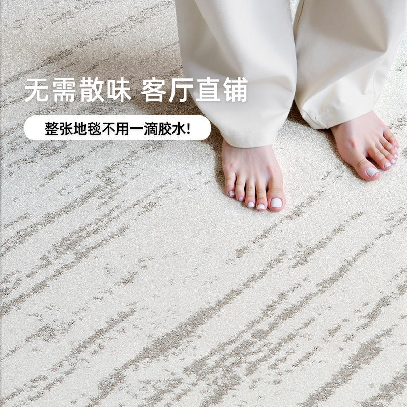Alfombras sin pegamento sala de estar impermeable anticontaminación sin formaldehído italiano minimalista dormitorio ligero lujoso alto gran área alfombras cubiertas