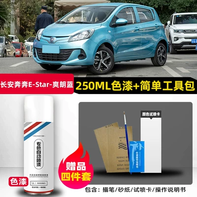 Avtomobil boya qələmləri – Changan Benben E-star original - changan-benben-bright-blue-single-bottle-spray-paint-comes-with-brush-sandpaper
