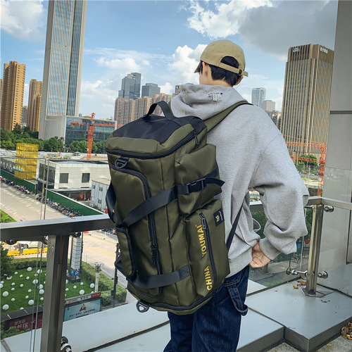Travel backpack large capacity unisex business trip luggage bag dry wet separation sports fitness bag multi-purpose single and double shoulder moving bag