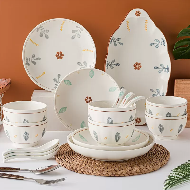 Feimi Life Muli Flowers FM-TC22811 набор столовой посуды для дома, миски и тарелки FM-TC22812