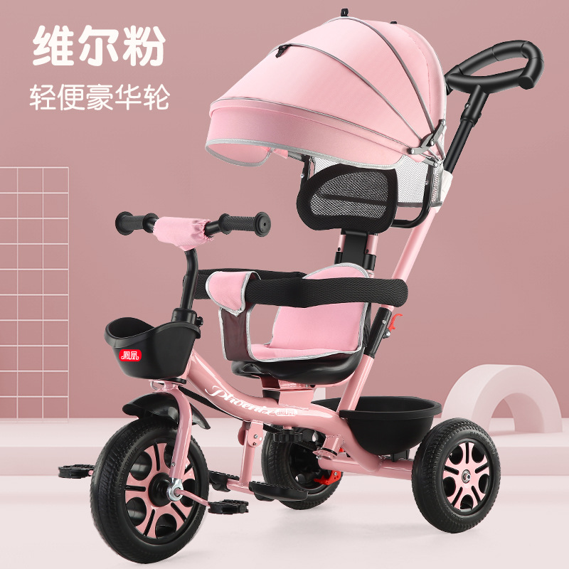 Triciclo plegable para bebé marca Phoenix se puede acostar o sentar bicicleta infantil 1-6 años