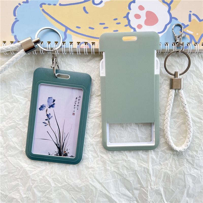 Ins Juego de tarjetas de comida de color sólido Juego de tarjetas de estudiante Juego de tarjetas de recogida en el campus Juego de tarjetas de agua Juego de tarjetas de identificación Juego de tarjetas de marca