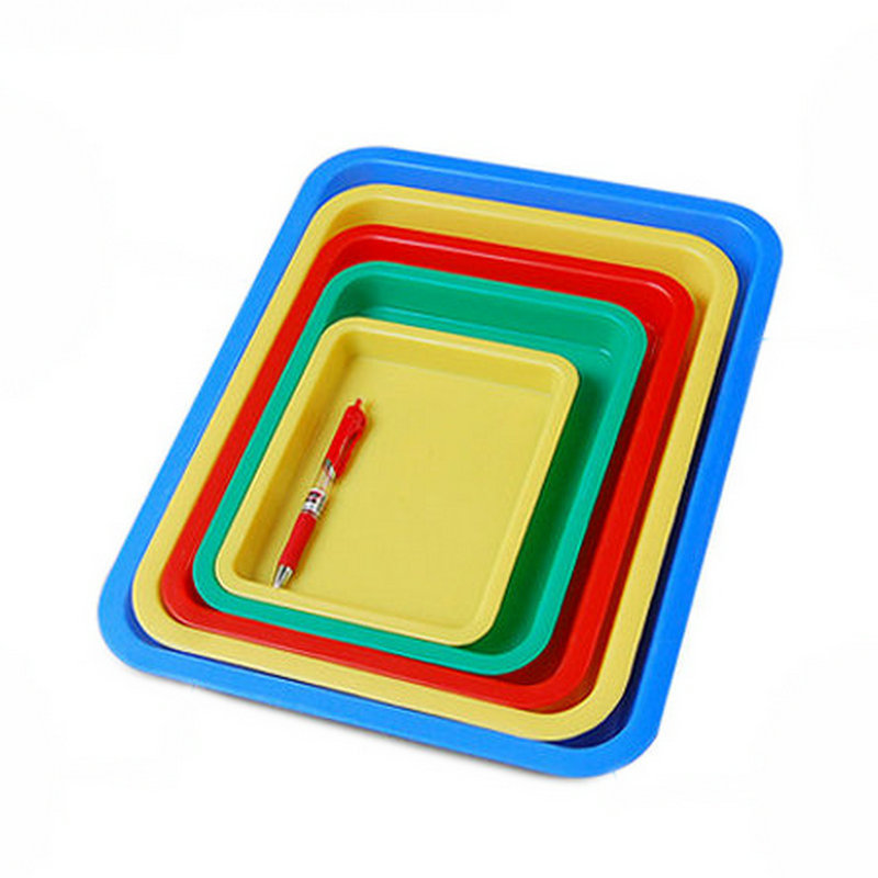 001塑料方盘浅盘002长方形五金工具周转箱塑胶零件方盒电子元件盒