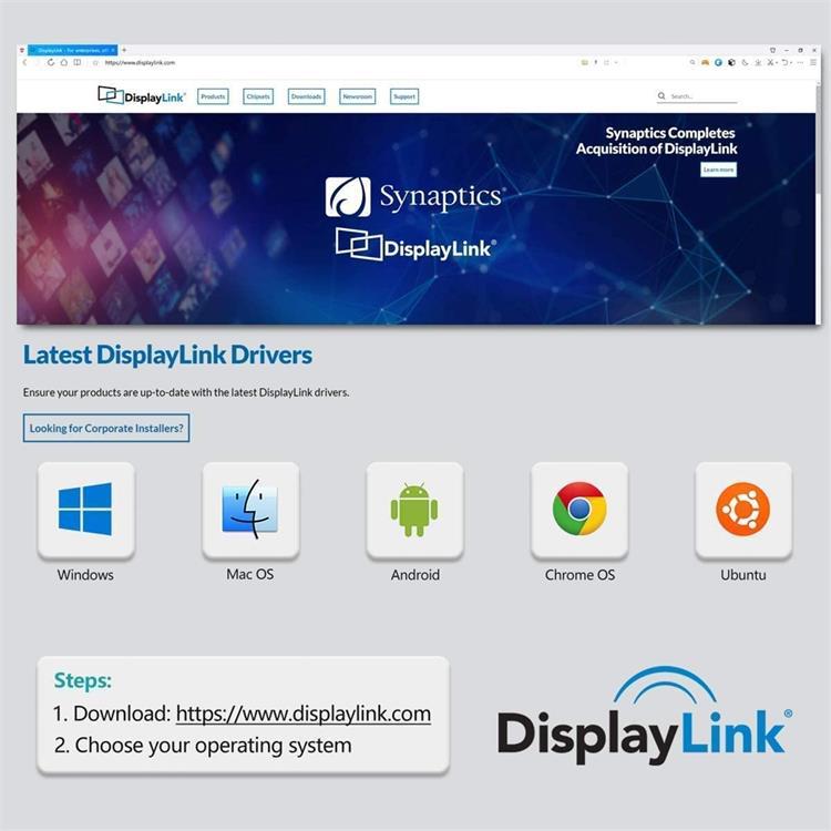 Concentrador USB DL3900 de pantalla triple DisplayLink QGeeM 11-en-1 Tipo-C estación de acoplamiento