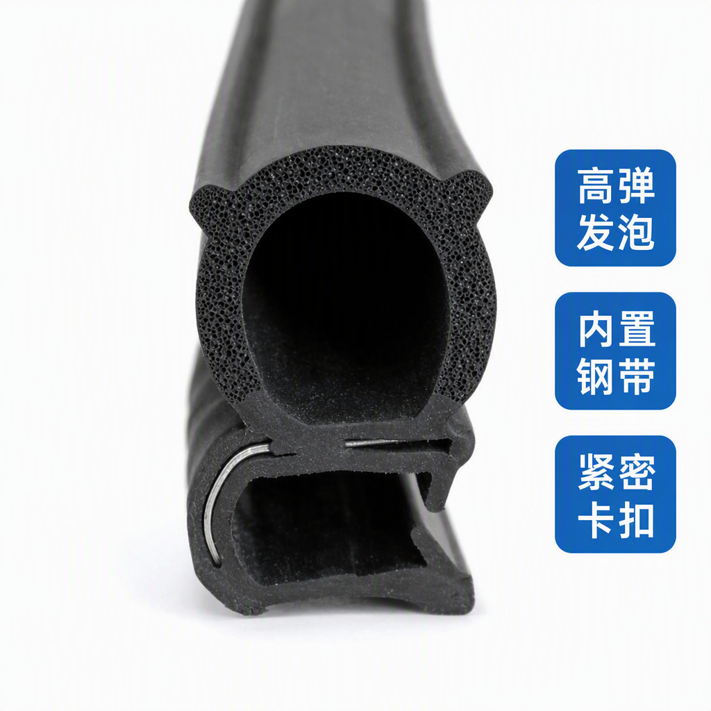 U-Shaped Side Bubble Cabinet Sealing Strip, Car Door Anti-Collision Strip, Decorative Strip, Engineering Protection Soundproof Strip with Adhesive Backing