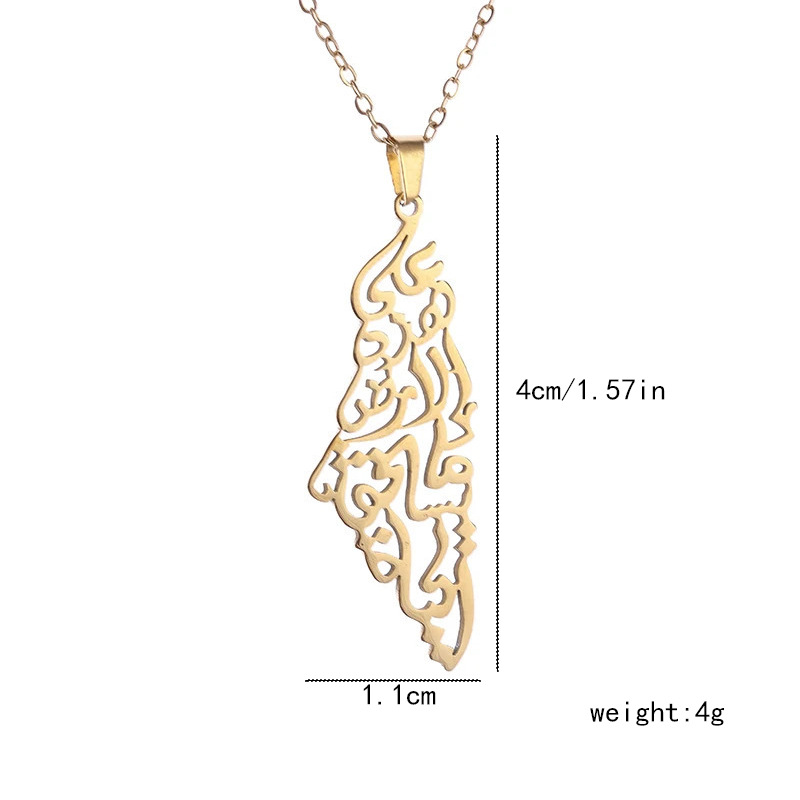 Geometric Line Pendant Necklace For Men And Women, Vacuum Plated_voghion.com