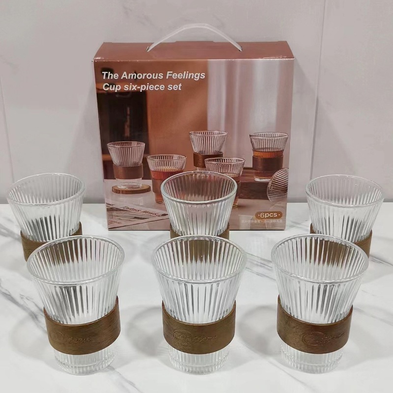 6-piece conjunto de taza de órgano transparente (16 juegos/caja)