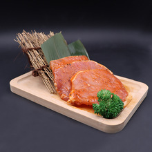 韩国烤肉店烤肉食材腌制半成品冻猪排西餐厅香煎猪排黑椒猪扒300g