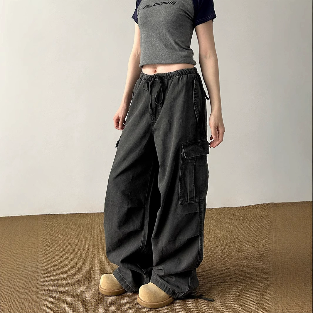 Американский ретро с несколькими карманами стирание свободные комбинезоны для мужчин и женщин