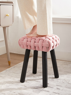Makeup Stool Solid Wood Dressing Table Stool Women's Bedroom Internet-red Chair Nordic Solid Wood Dining Chair Stool Entrance Changing Shoes