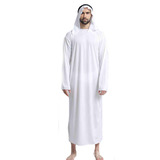 Хэллоуин Дубай Косплей Главный Принц Маскарад МУЖЧИННЫЙ БЕЛЫЙ БЛИЦА -ВОСТОЧНЫЙ КОСТЕМ